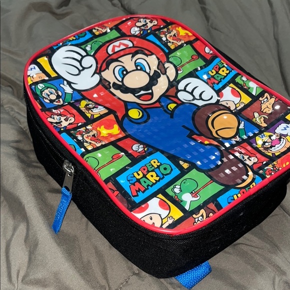 Super Mario 10” Backpack with Holographic Colorful Design - Picture 2 of 5